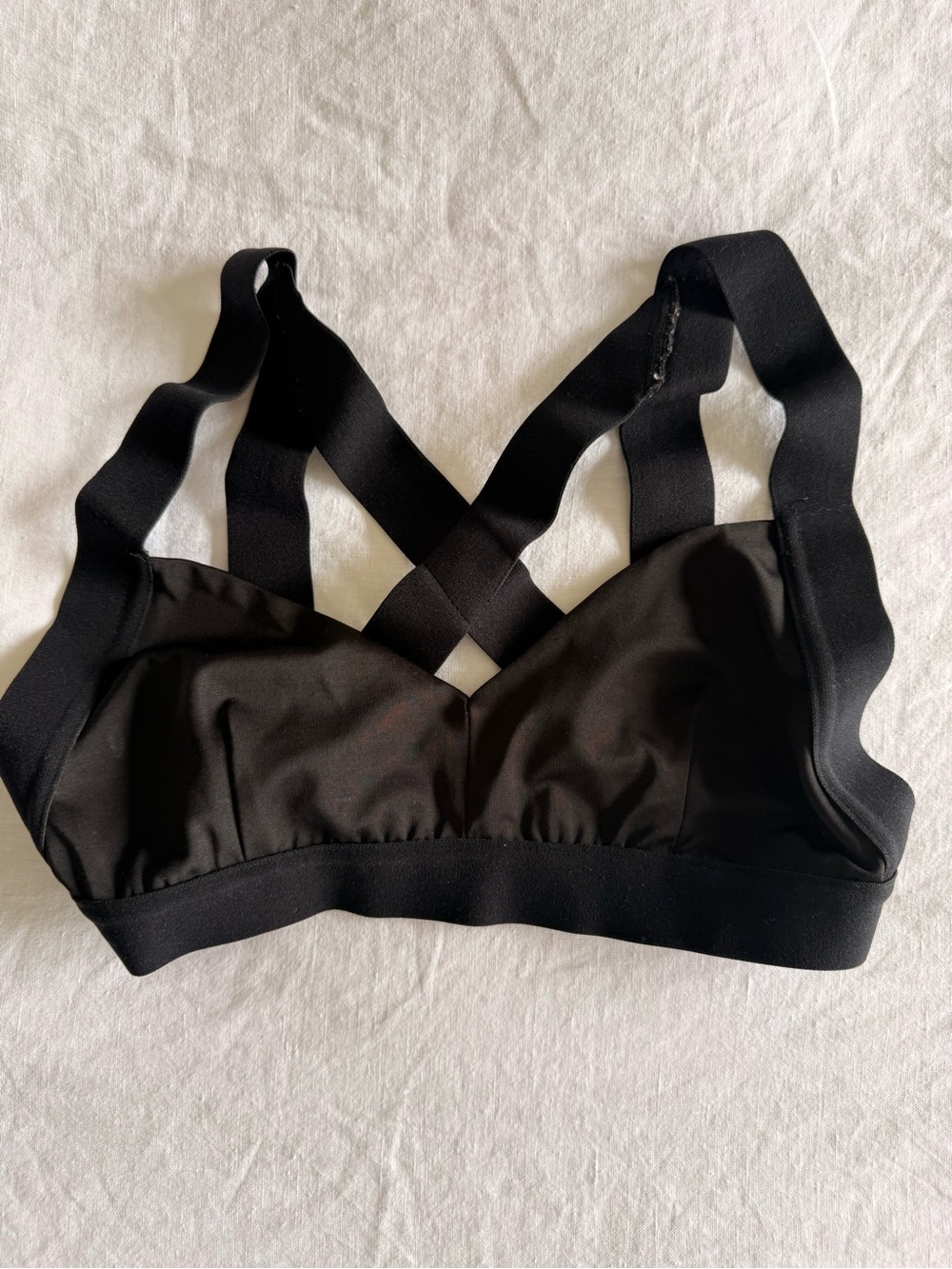 Olympia Activewear Black Strappy Crossback Bralette